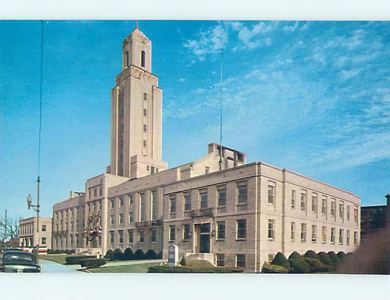 Unused Pre-1980 CITY HALL SCENE Pawtucket Rhode Island RI hs5773-13