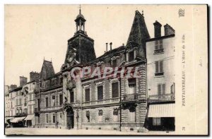 Old Postcard Fontainebleau L & # City 39hotel