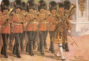 Harry Payne. Coldstream Guards. The Band Modern English repro of a Tuck Oilett