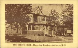 Amherst NS Bird's Nest Home For Tourists Postcard