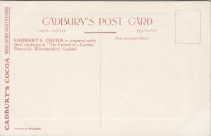 Cadbury's Cocoa Bournville England Girls Recreation Grounds Advert Postcard E36