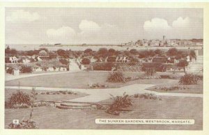 Kent Postcard - The Sunken Gardens - Westbrook - Margate - Ref TZ1545