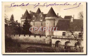 Old Postcard Chateau de Fenelon Sainte Mondane town