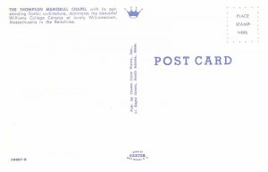 Postcard CHURCH SCENE Williamstown Massachusetts MA AP0041