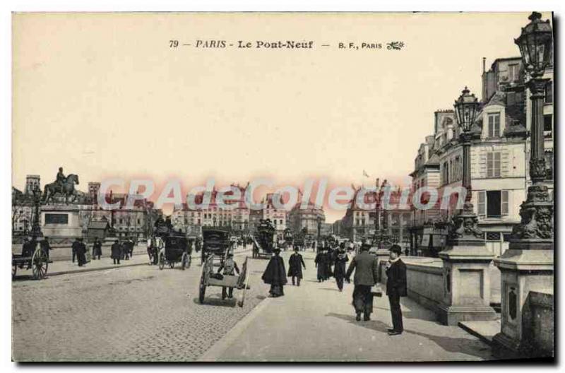 Postcard Old Paris Pont Neuf