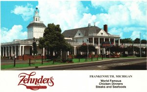 Vintage Postcard Zehnder's Chicken Dinners Restaurant Frankenmuth Michigan MI