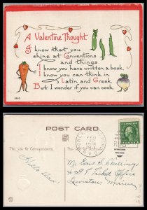 ABRO 1915 PORT & ISLAND PINDROP'S. Valentine Card