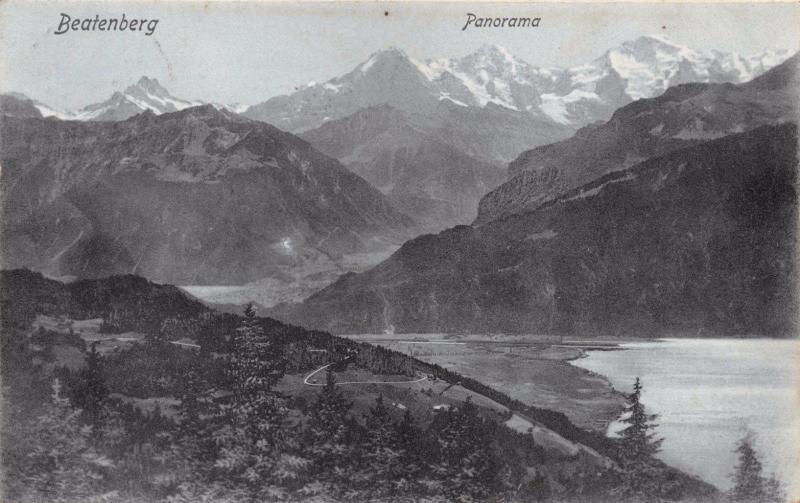 BEATENBERG SWITZERLAND PANORAMA~Dr. TRENKLER PHOTO POSTCARD 1906