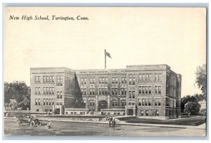 Torrington Connecticut CT Postcard New High School Building Exterior c1910's