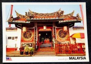 [AG] P207 Malaysia Melaka Cheng Hoon Teng Chinese Temple Building (postcard *New