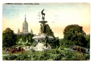 CT - Hartford. Bushnell Park, Corning Fountain