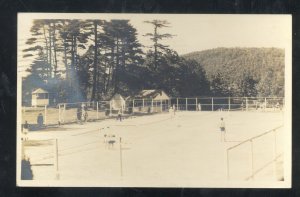 RPPC PINEBROOK EAST STROUDSBURG PENNSYLVIAN TENNIS COURT REAL PHOTO POSTCARD