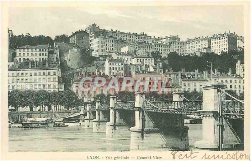 Postcard Old Lyon Vue Generale