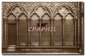 Old Postcard The Paris Chapel Oratory of Louis XI