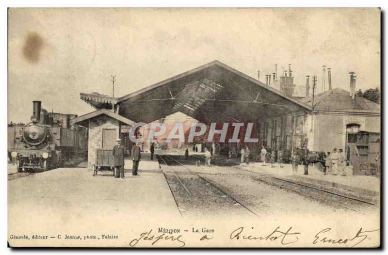 Old Postcard Mezidon La Gare TOP