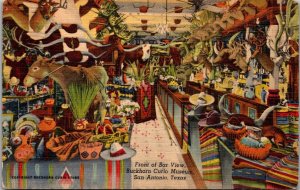 Texas San Antonio Buckhorn Saloon Bar Front Of Bar View Curteich