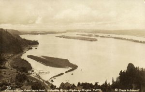 PC CPA US, OR, COLUMBIA RIVER HIGHWAY, VINTAGE REAL PHOTO POSTCARD (b6948)