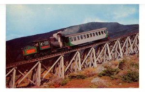 NH - Mt. Washington. Cog Railway Train on Jacob's Ladder