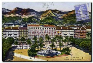 Old Postcard Toulon Place De la Liberte