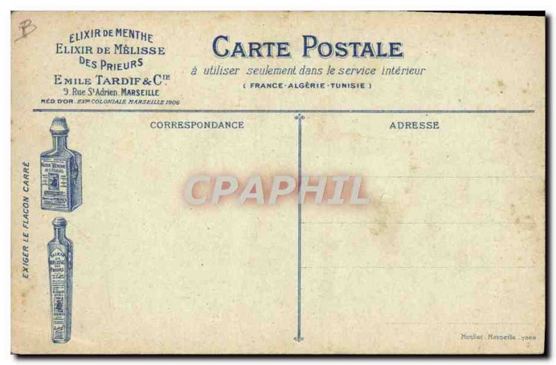 Postcard Old Fight Illustrator Beauvais