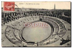 Old Postcard Nimes View Inner des Arenes