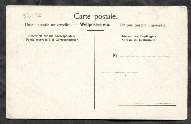 dc159 - SWITZERLAND Brünig Bahnhof 1910s Train Station