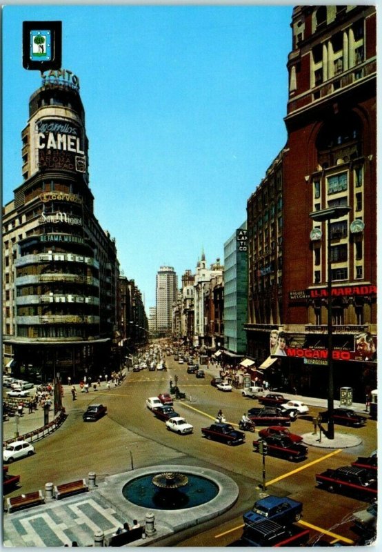 Postcard - Callao Square and Capitol - Madrid, Spain 