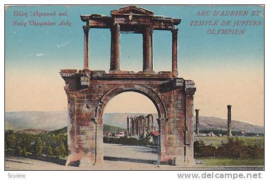 Arc D'Adrien et Temple of Jupiter Olympian, Ancient Rome,  Greece,  00-10s