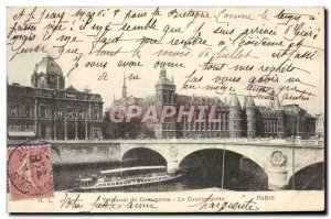 Old Postcard Paris Tribunal De Commerce Conciergerie