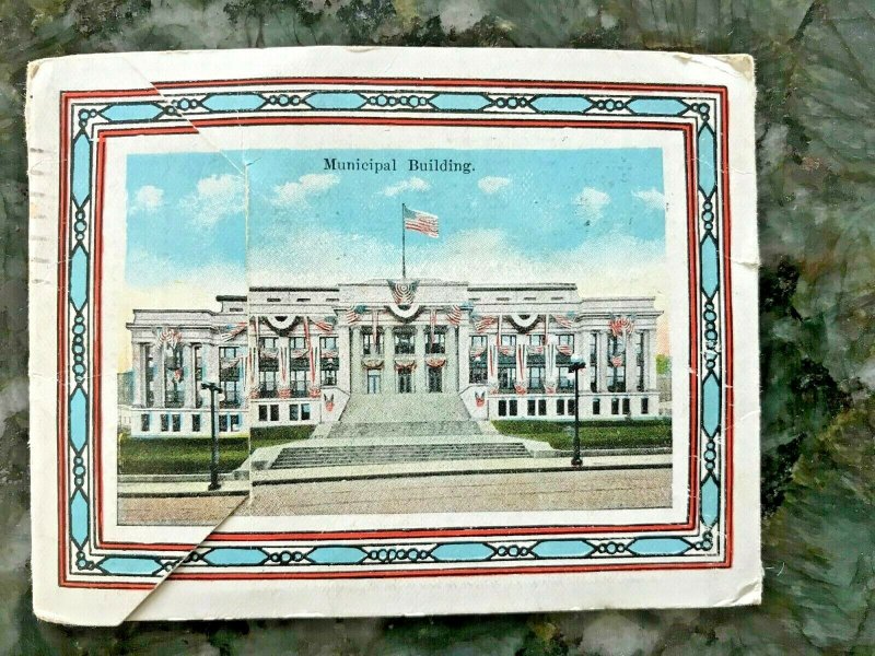 ROANOKE VIRGINIA~19 IMAGES~1924 SOUVENIR FOLDER POSTCARD