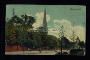 TQ3864 - London - An early view of life around Stamford Hill c1910 - postcard