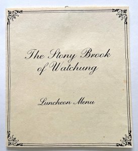 Vintage 1980s The Stony Brook of Watchung Restaurant Menu Watchung New Jersey