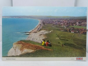 Vintage Postcard Clifftop View of Seaford Head Sussex