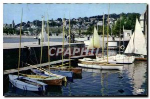 Old Postcard Deauville Trouville The Basin Yachts