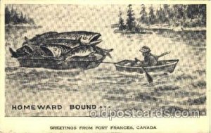 Greetings from Fort Frances, Canada 1948 light crease left bottom corner