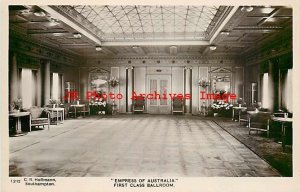 Canadian Pacific Steamship Co, RPPC, Steamer Empress of Australia, Ballroom,1212