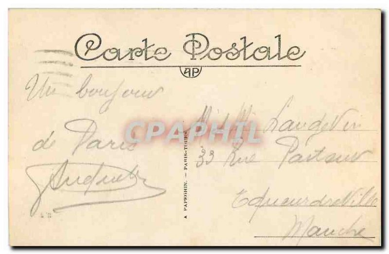 Old Postcard Paris's Champs Elysees Automotive