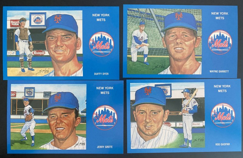 36 Original Baseball Players 169 New York Mets Postcards