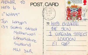 Postcard England A smile a day keeps the boss thinking