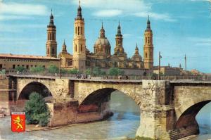 BT5353 Zaragoza basilica del pilar u puente de piedra      Spain