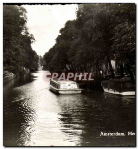 Old Postcard Netherlands Amsterdam Heerengracht