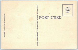 NORFOLK, Virginia  VA   NAVAL TRAINING STATION ~ Barracks G ca 1940s Postcard