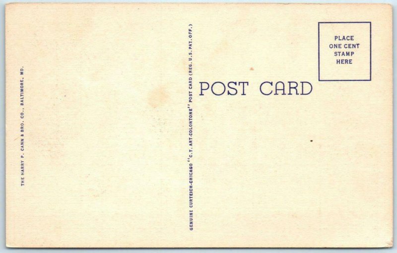 NORFOLK, Virginia  VA   NAVAL TRAINING STATION ~ Barracks G ca 1940s Postcard