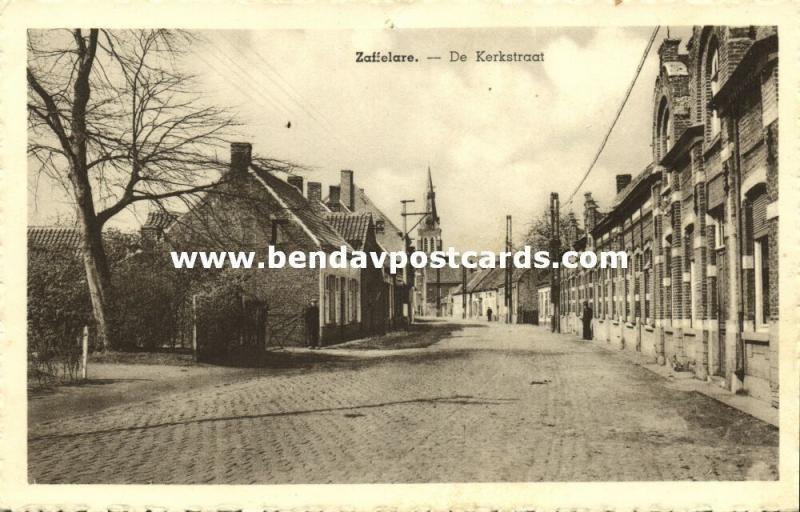 belgium, ZAFFELARE, De Kerkstraat (1930s)