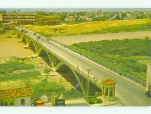 Unused Pre-1980 BRIDGE SCENE Laredo Texas TX HQ8579@