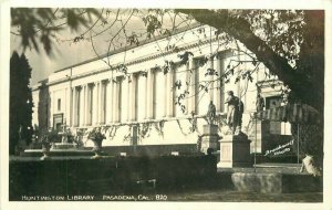 California Pasadena Huntington Library #820 1940s RPPC Photo Postcard 22-4049