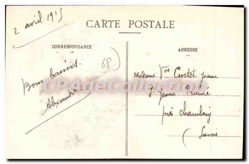 Old Postcard Old Tower Thann