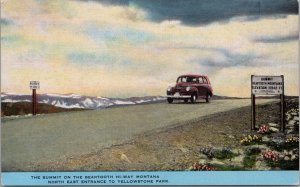 The Summit on the Beartooth Highway MT Postcard PC500