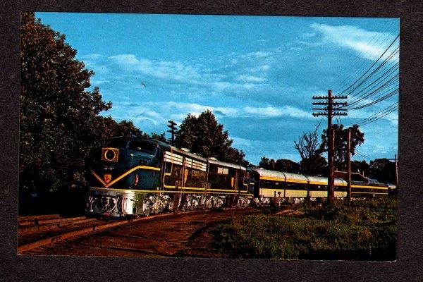 NY Adrondack Railroad Train Rouses Point New York Postcard RR Albany Montreal