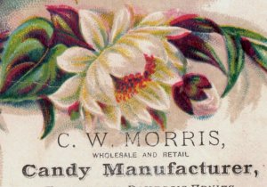 1880s C.W. Morris Candy Mfg. Fine Caramels Foreign Domestic Fruits F7